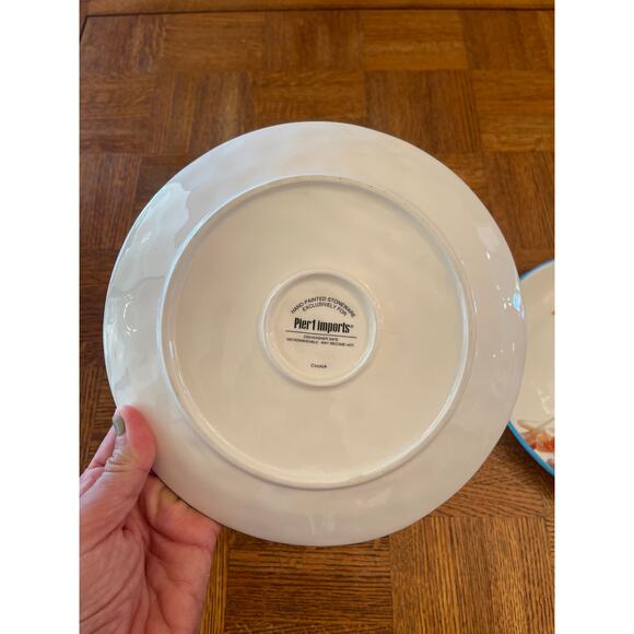 Retired Pier 1 farm animal plates set of 2 Ducks - Picture 5 of 6